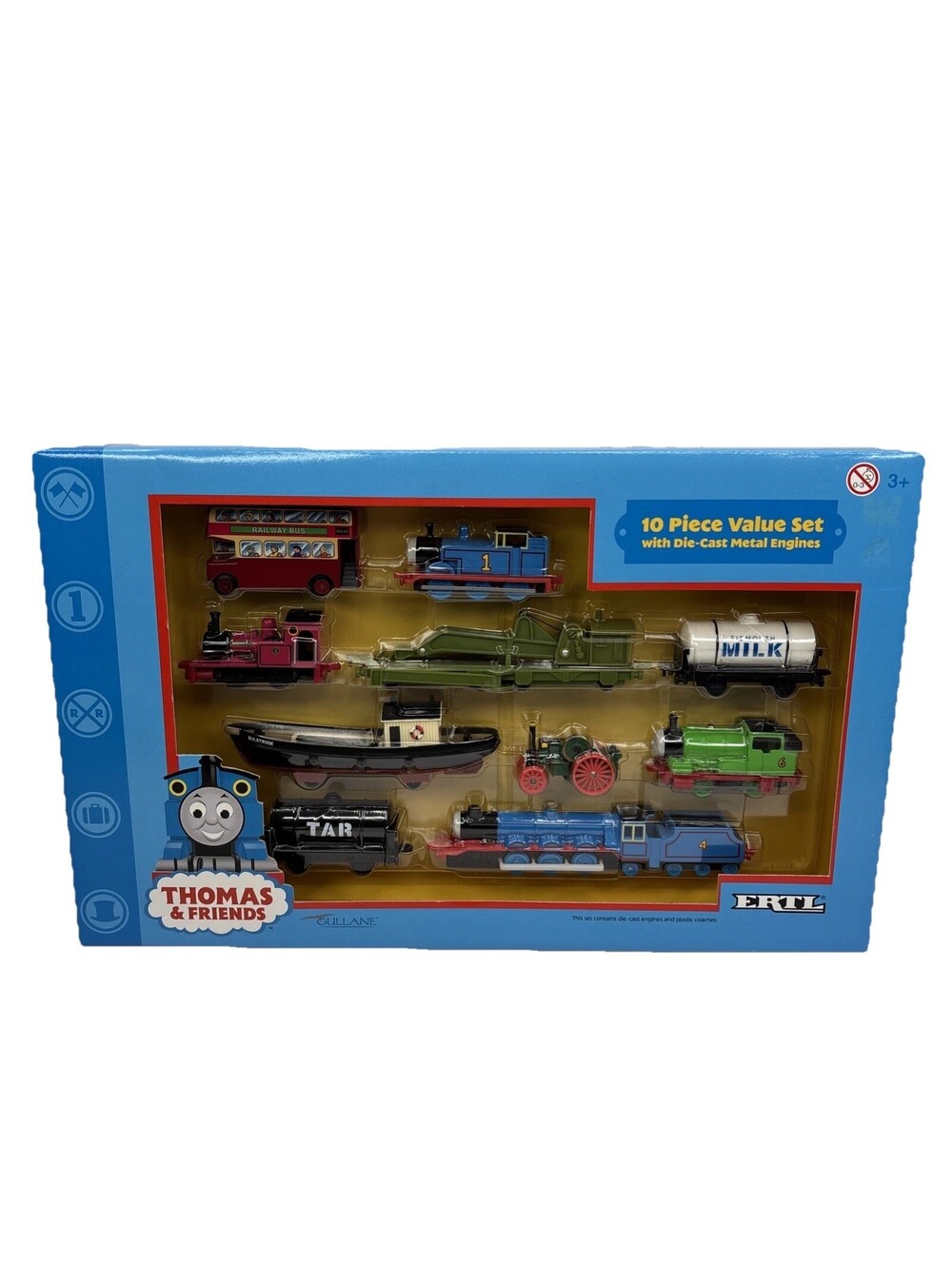 Thomas & Friends 10 Piece Value Set Ertl Die Cast Metal Engines 2001 Rare